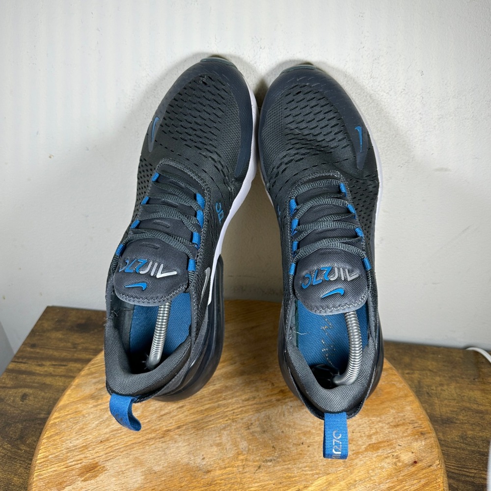 Nike Air Max 270 Men's Athletic Shoes Black Blue Gray Size 12 FV0380-001 - Picture 9 of 10